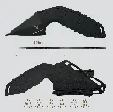 3CR13 FIXED BLADE, FRN SHEATH W/MOLLE CLIP 6.5"