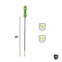 Breakthrough Clean Technologies 39" Carbon Fiber Cleaning Rod w/ Rotating, Ergonomic Aluminum Handle, .22 thru 50 Caliber & 5mm, 8-32 Threads