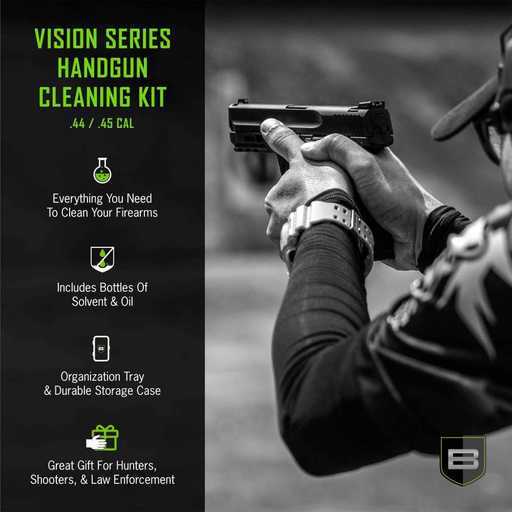 Breakthrough Clean Technologies Vision Series Pistol Cleaning Kit, .44 & .45 Caliber