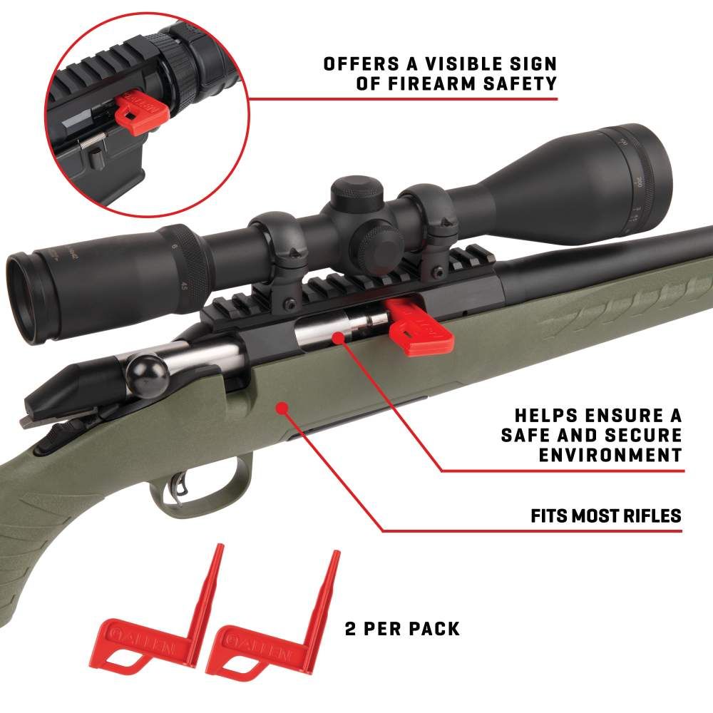 CHAMBER SAFETY FLAG - MOLDED FOR RIFLE - 2 PER PACK