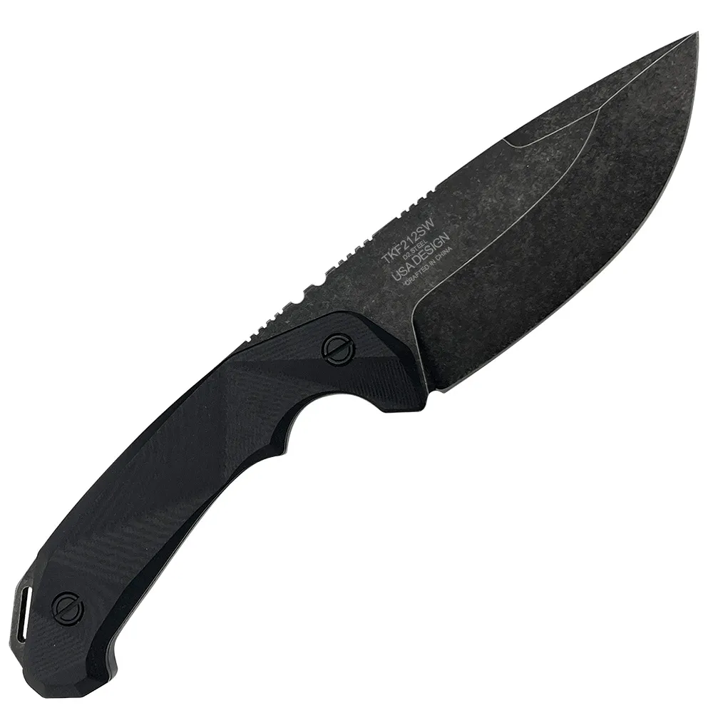 D2 FIXED BLADE, G10 HANDLE, KYDEX SHEALTH W/ MOLLE CLIP 8.75"
