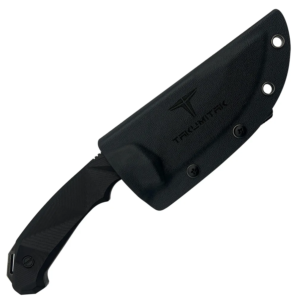 D2 FIXED BLADE, G10 HANDLE, KYDEX SHEALTH W/ MOLLE CLIP 8.75"
