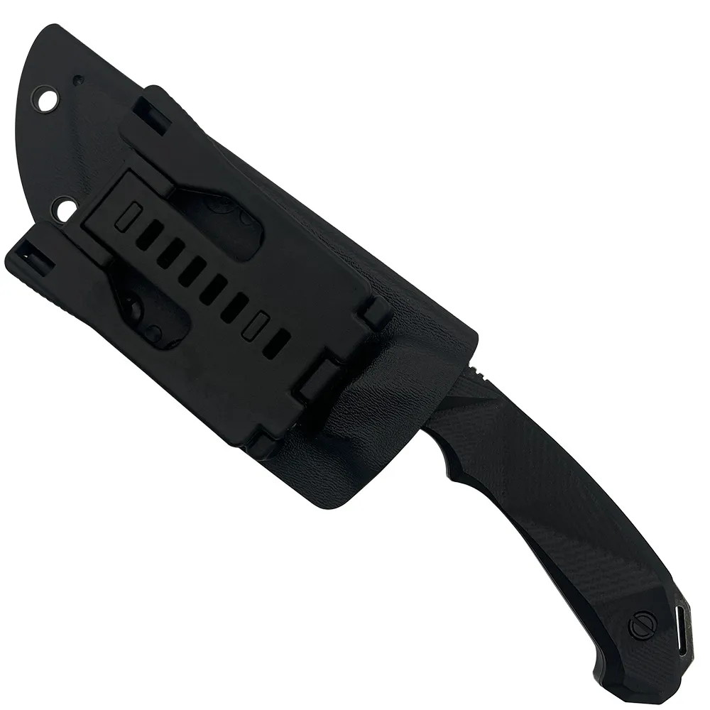 D2 FIXED BLADE, G10 HANDLE, KYDEX SHEALTH W/ MOLLE CLIP 8.75"