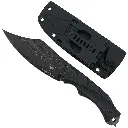 D2 FIXED BLADE, G10 HANDLE, KYDEX SHEATH W/MOLLE CLIP 10"