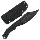 D2 FIXED BLADE, G10 HANDLE, KYDEX SHEATH W/MOLLE CLIP 10"