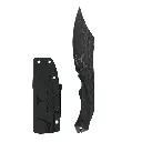 D2 FIXED BLADE, G10 HANDLE, KYDEX SHEATH W/MOLLE CLIP 10"