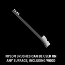 DOUBLE ENDED BRUSH - 4 PACK (nylon prhosphorus bronze brass stainless steel