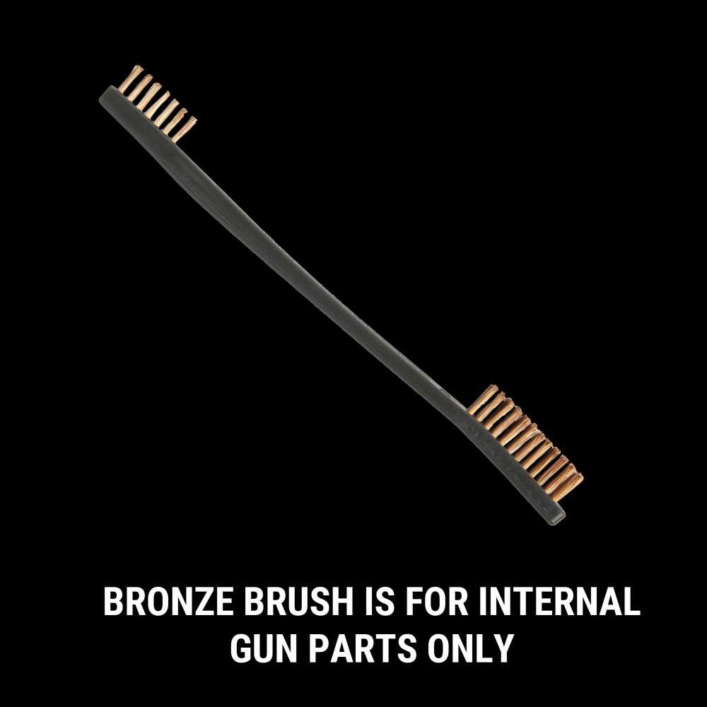 DOUBLE ENDED BRUSH - 4 PACK (nylon prhosphorus bronze brass stainless steel