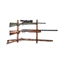 Gun Collector Hardwood Gun Rack, Holds 3-Firearms, Brown/Black