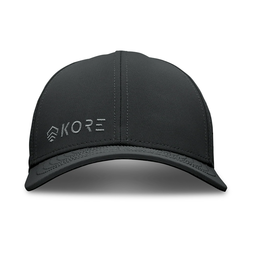KORE CREW HAT / BLACK ON GRAY