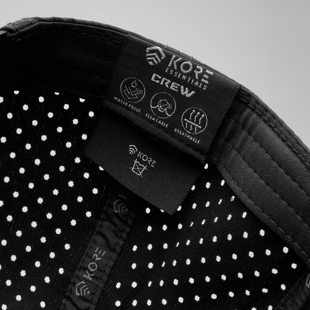 KORE CREW HAT / BLACK ON GRAY