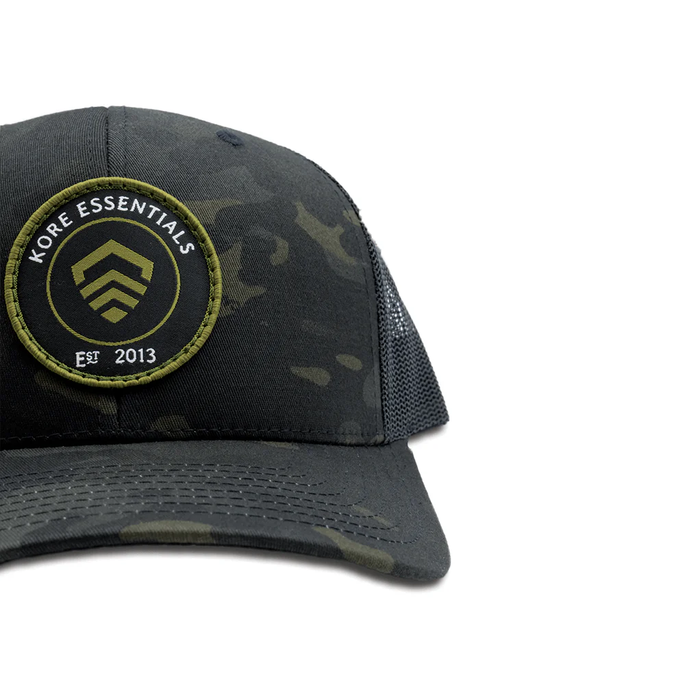 KORE EMBROIDERED PATCH HAT / MULTICAM BLACK