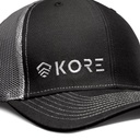 KORE TRUCKER HAT / BLACK ON BLACK