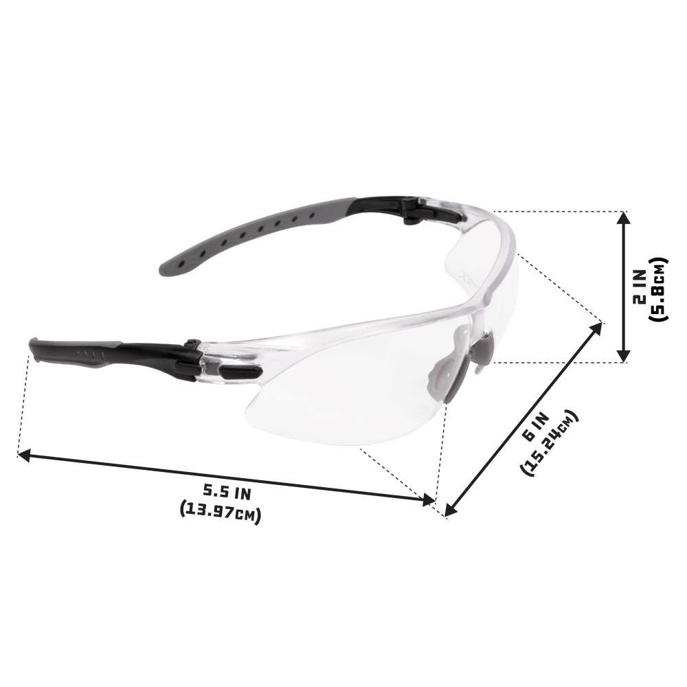 ULTRX Keen Safety Glasses, Clear