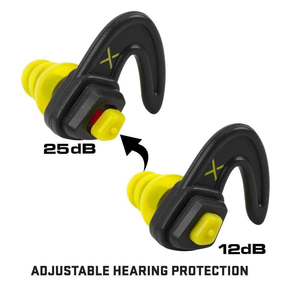 ULTRX SHIFT ADJUSTABLE PROTECTION EAR PLUGS - GRAY/YELLOW