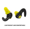 ULTRX SHIFT ADJUSTABLE PROTECTION EAR PLUGS - GRAY/YELLOW