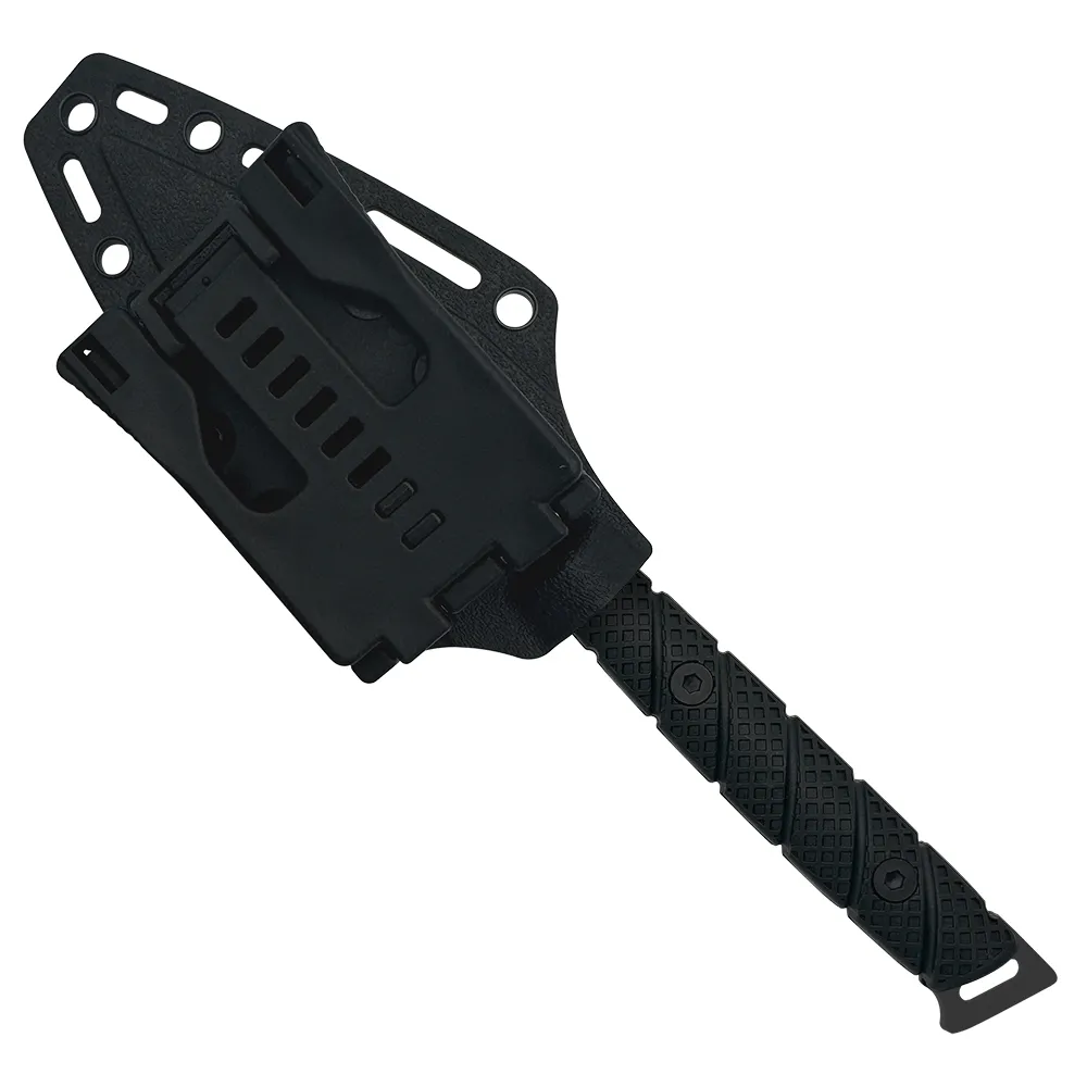 3CR13 FIXED BLADE, FRN HANDLE, FRN SHEATH W/MOLLE CLIP 8.75"
