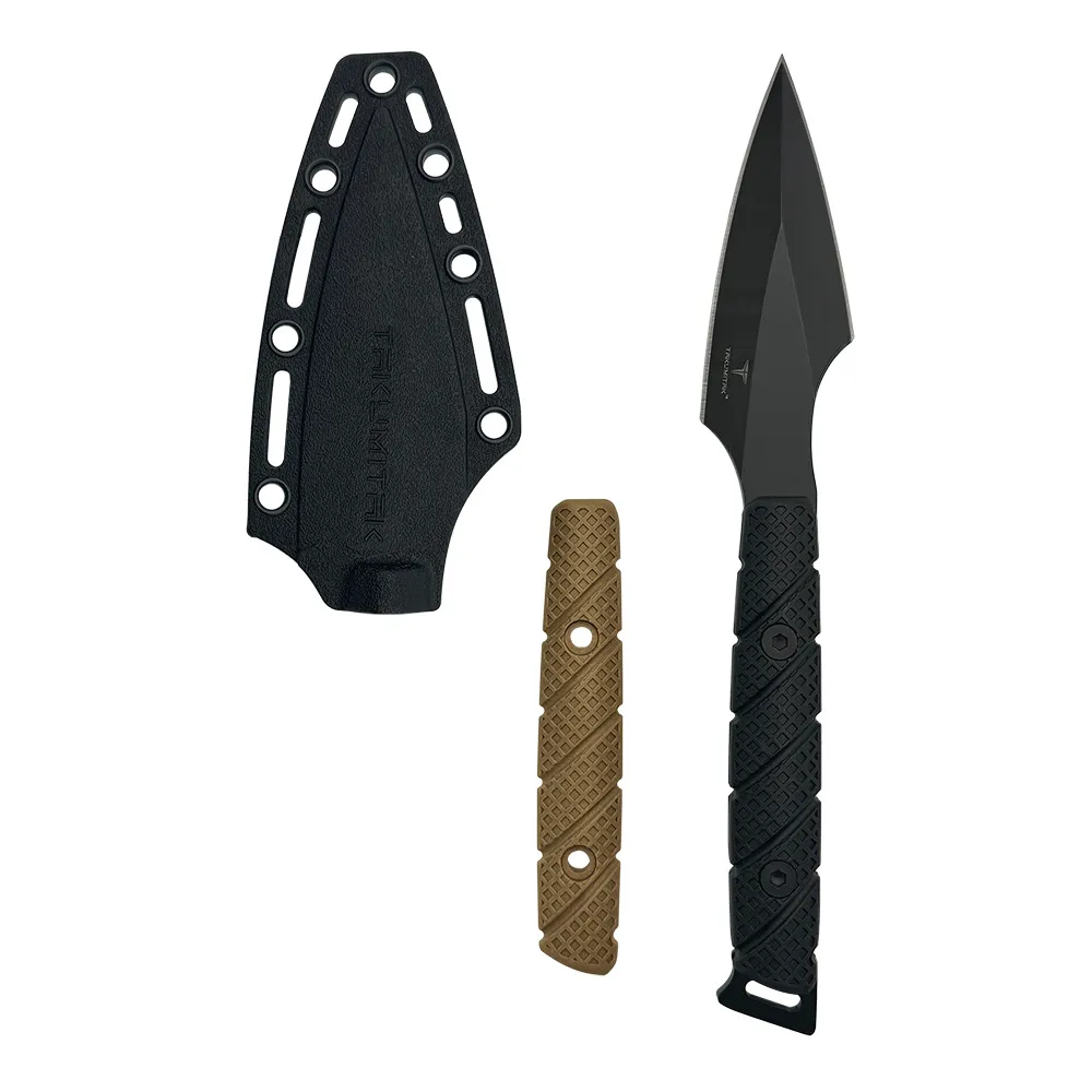 3CR13 FIXED BLADE, FRN HANDLE, FRN SHEATH W/MOLLE CLIP 8.75"
