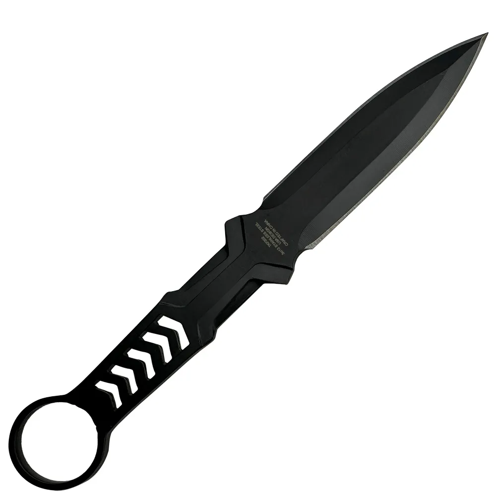 3CR13 FIXED BLADE, FRN HANDLE, FRN SHEATH W/MOLLE CLIP 9"