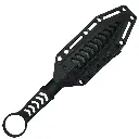 3CR13 FIXED BLADE, FRN HANDLE, FRN SHEATH W/MOLLE CLIP 9"