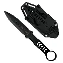 3CR13 FIXED BLADE, FRN HANDLE, FRN SHEATH W/MOLLE CLIP 9"