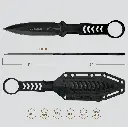 3CR13 FIXED BLADE, FRN HANDLE, FRN SHEATH W/MOLLE CLIP 9"