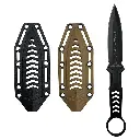 3CR13 FIXED BLADE, FRN HANDLE, FRN SHEATH W/MOLLE CLIP 9"
