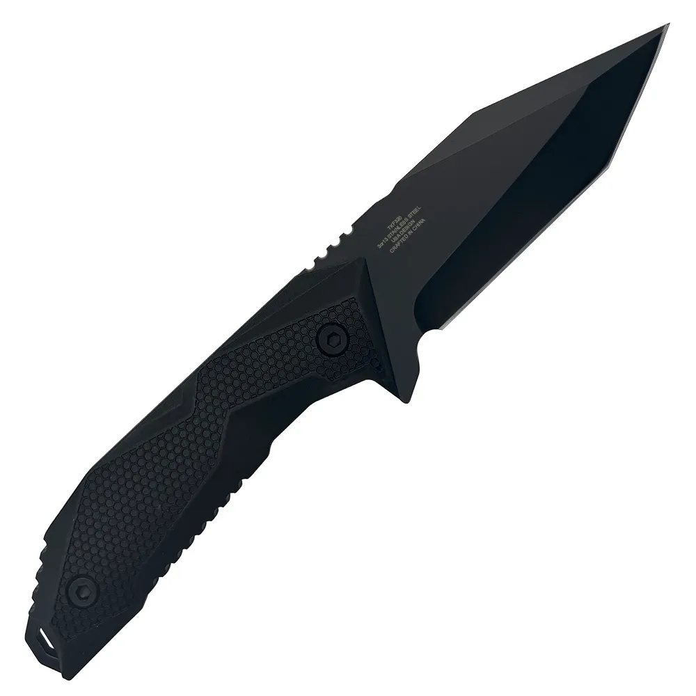 3CR13 FIXED BLADE, FRN HANDLE, FRN SHEATH W/MOLLE CLIP 9"
