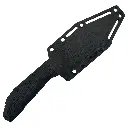 3CR13 FIXED BLADE, FRN HANDLE, FRN SHEATH W/MOLLE CLIP 9"