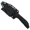 3CR13 FIXED BLADE, FRN HANDLE, FRN SHEATH W/MOLLE CLIP 9"