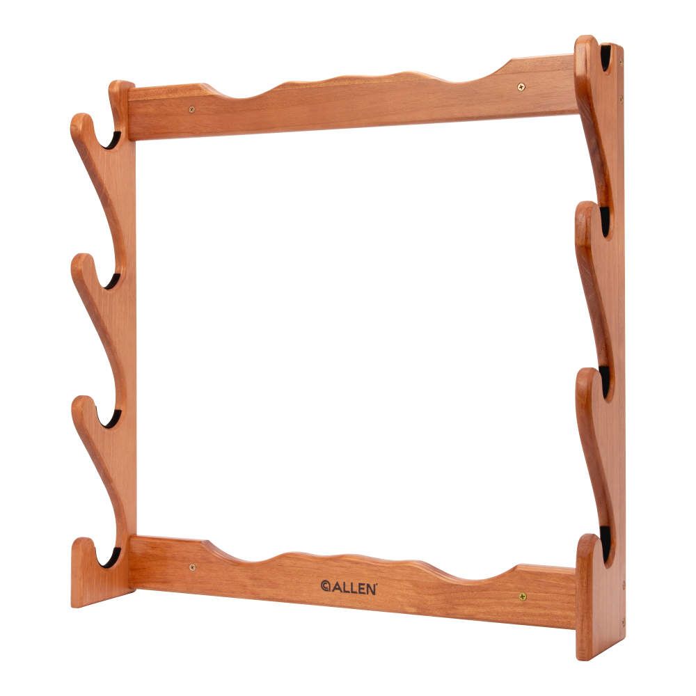ESTANTERIA DE MADERA PARA ARMAS DE MADERA CON 4 ESPACIOS