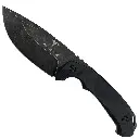 D2 FIXED BLADE, G10 HANDLE, KYDEX SHEALTH W/ MOLLE CLIP 8.75"