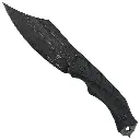 D2 FIXED BLADE, G10 HANDLE, KYDEX SHEATH W/MOLLE CLIP 10"