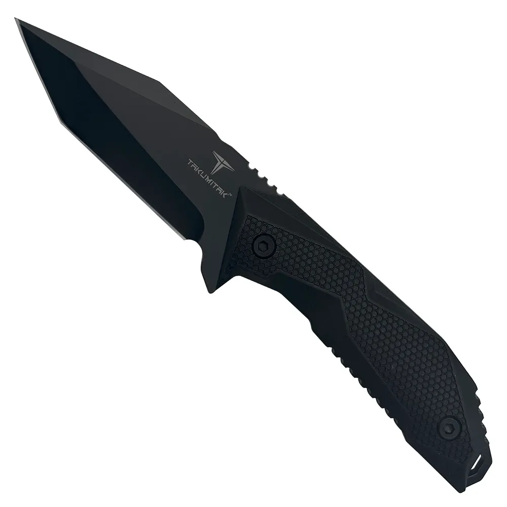3CR13 FIXED BLADE, FRN HANDLE, FRN SHEATH W/MOLLE CLIP 9"