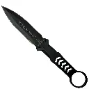 3CR13 FIXED BLADE, FRN HANDLE, FRN SHEATH W/MOLLE CLIP 9"