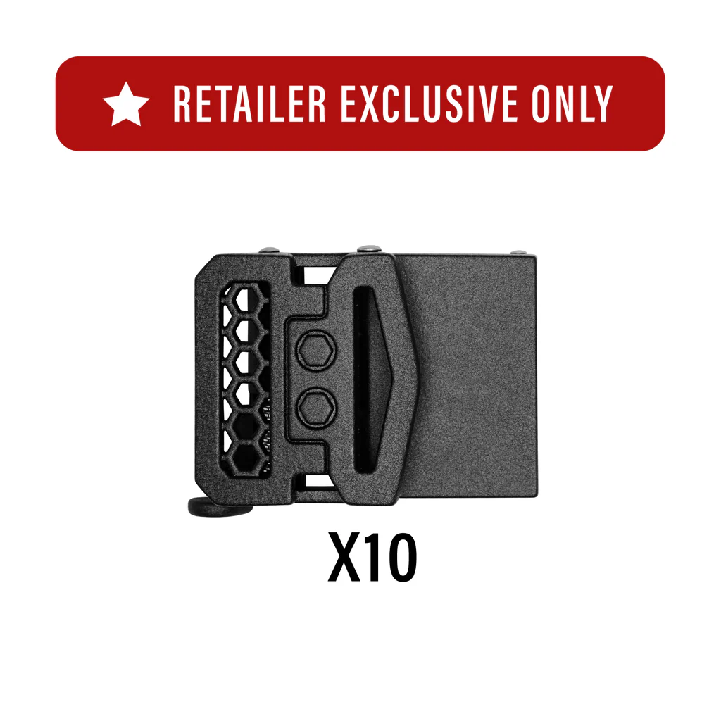 KORE BUCKLE X10 SERIES GUN BLACK 1.5"