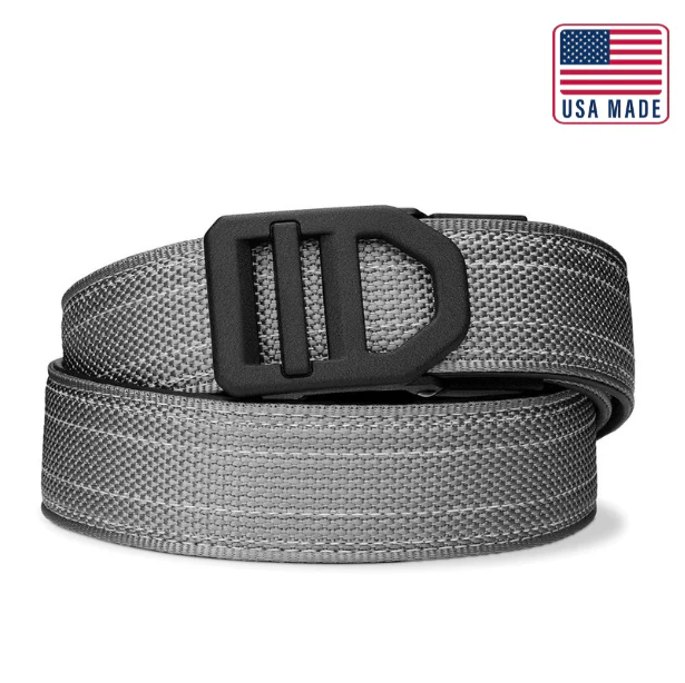 KORE TACTICAL X5 BLACK NYLON GUN BELT 1.5" GRAY  24"-54"