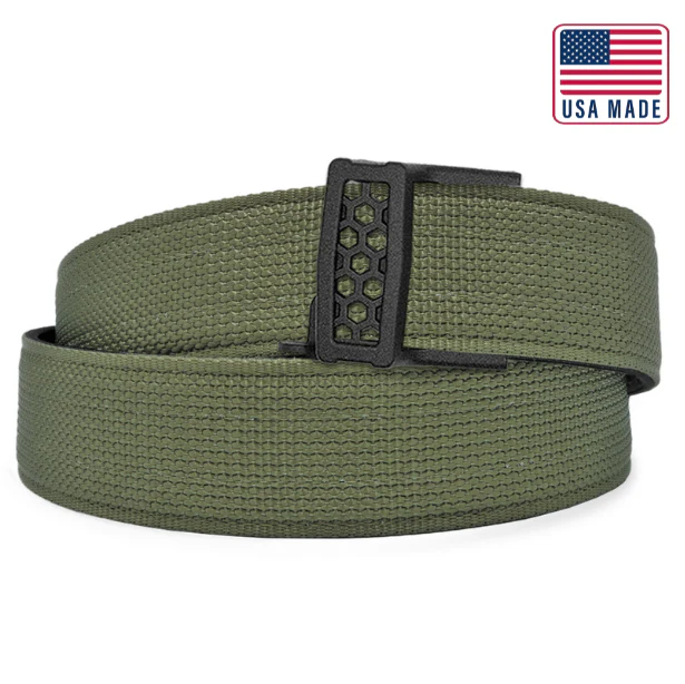 KORE TACTICAL X11 NYLON GUN BELT 1.5" RANGER GREEN 24"-54"