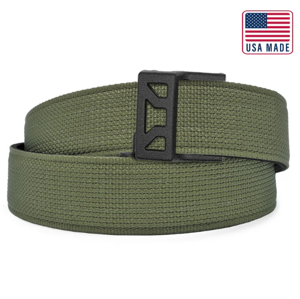 KORE TACTICAL X12 NYLON GUN BELT 1.5" RANGER GREEN 24"-54"