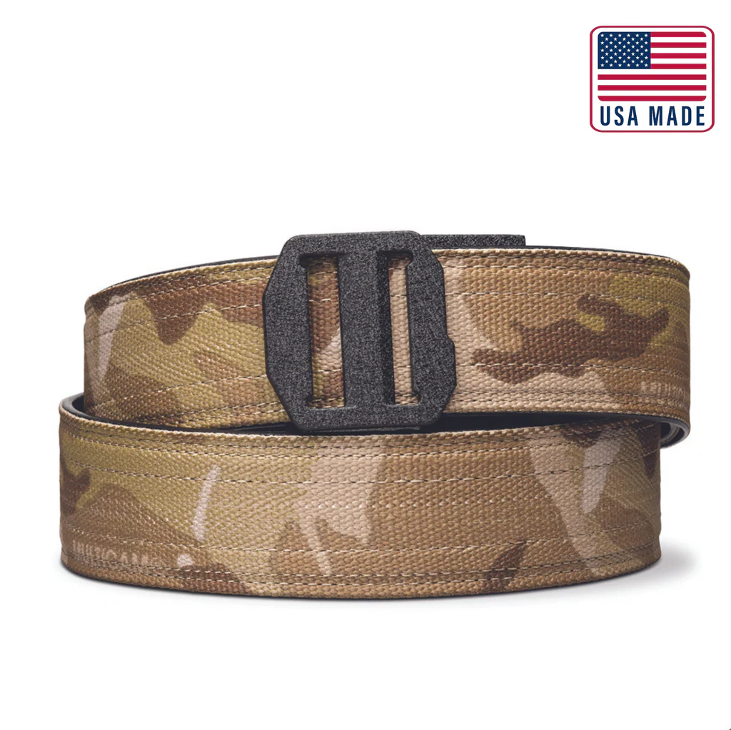 KORE TACTICAL X7 BLACK NYLON GUN BELT 1.5" MULTICAM ARID 24"-54"