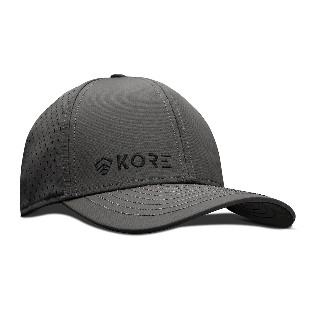 KORE CREW HAT / BLACK ON GRAY