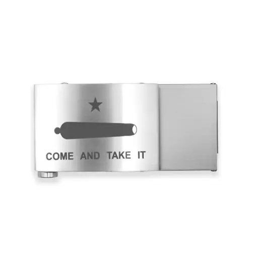 KORE BUCKLE X4 CUSTOM ENGRAVED STAINLESS STEEL COME & TAKE IT