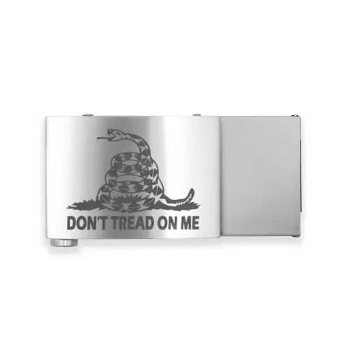 KORE BUCKLE X4 CUSTOM ENGRAVED STAINLESS STEEL DON´T TREAD ON ME 1.5"