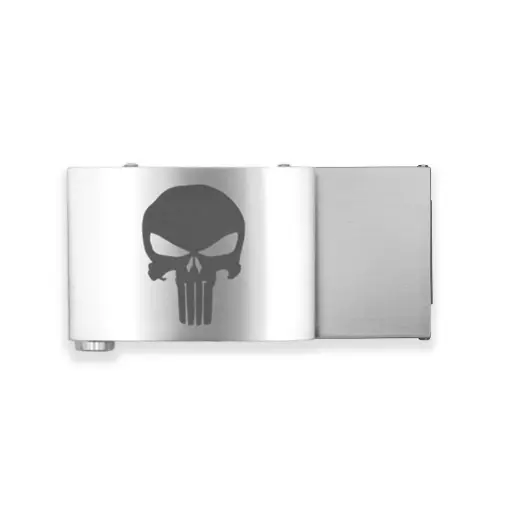 KORE BUCKLE X4 CUSTOM ENGRAVED STAINLESS STEEL PUNISHER 1.5"