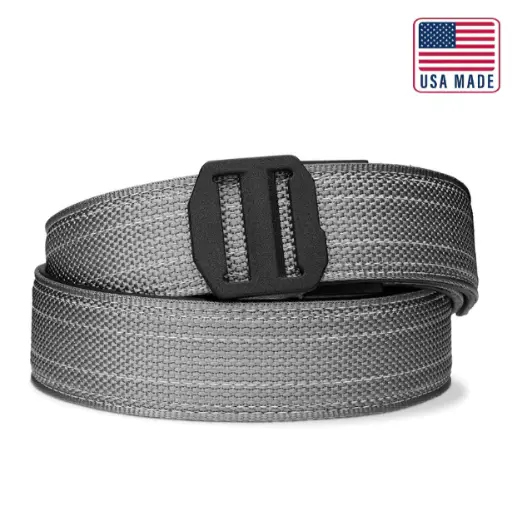 KORE TACTICAL X7 NYLON GUN BELT 1.5" GRAY  24"-54"