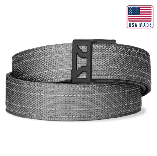 KORE TACTICAL X12 NYLON GUN BELT 1.5" GRAY  24"-54"