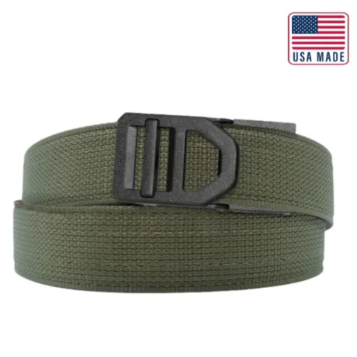 KORE TACTICAL X5 NYLON GUN BELT 1.5" RANGER GREEN 24"-54"