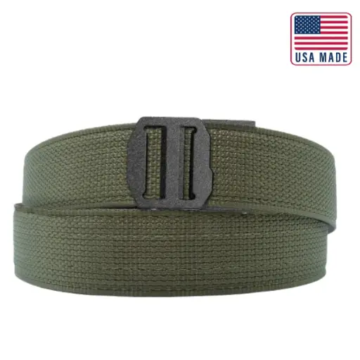 KORE TACTICAL X7 NYLON GUN BELT 1.5" RANGER GREEN 24"-54"