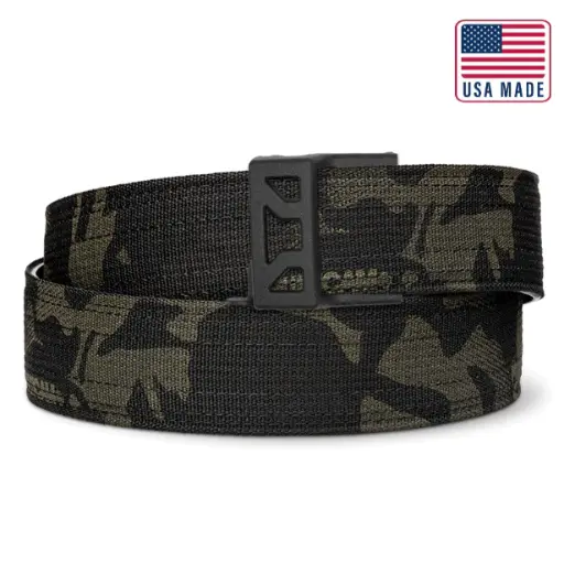 KORE TACTICAL X12 BLACK NYLON GUN BELT 1.5" MULTICAM BLACK 24"-54" (copia)